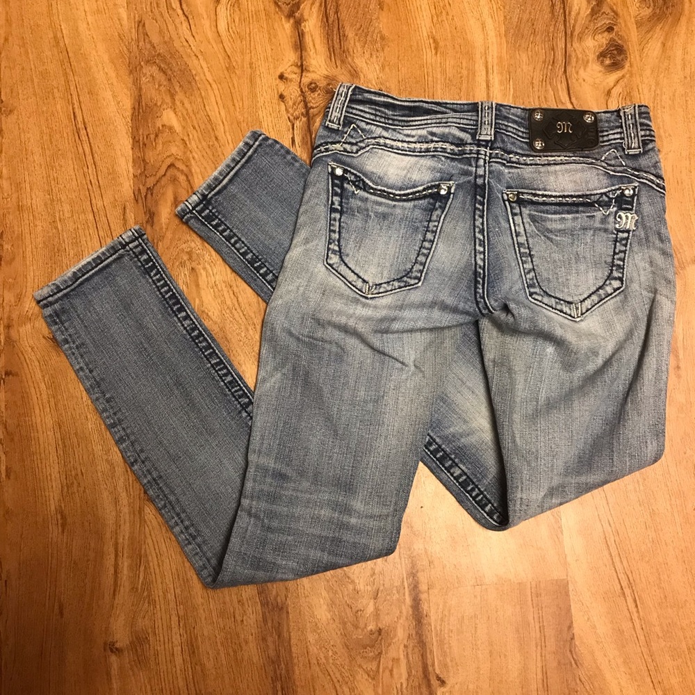 Miss Me Light Wash Skinny Jeans